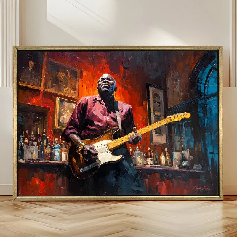 Jazzfire Canvas Wall Painting With Frame media 4