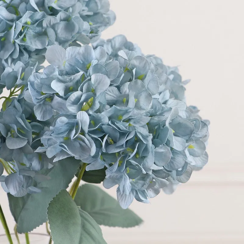 Blushira Hydrangea Artificial Flower - Blue media 5
