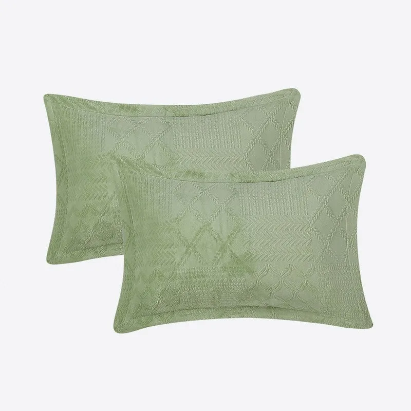 Monte Carlo MuseWeave Bedsheet (Green) - 280 GSM media 4