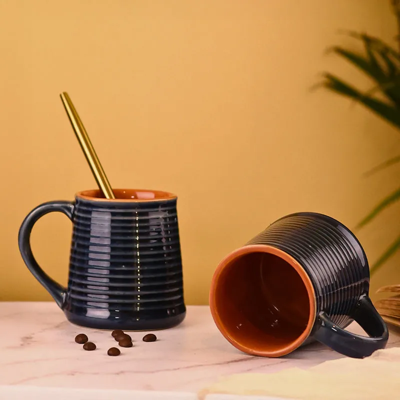 Alvira Ceramic Coffee Mug (250 mL) - Black media 4