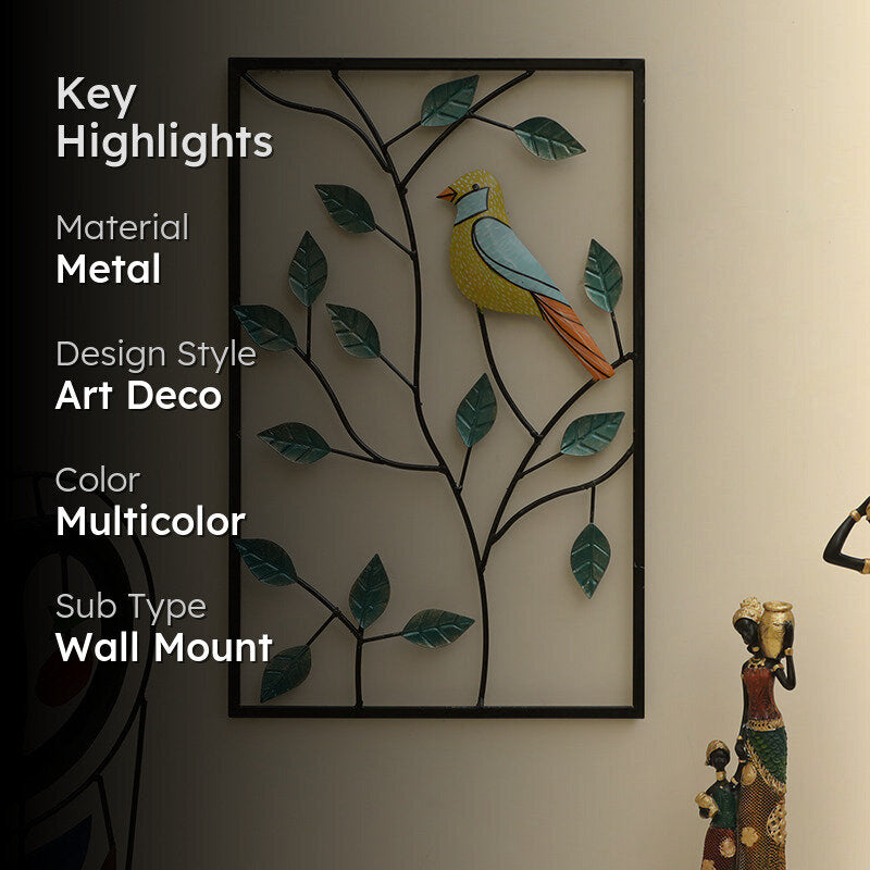 Aviary Vibrant Metal Wall Accent media 2