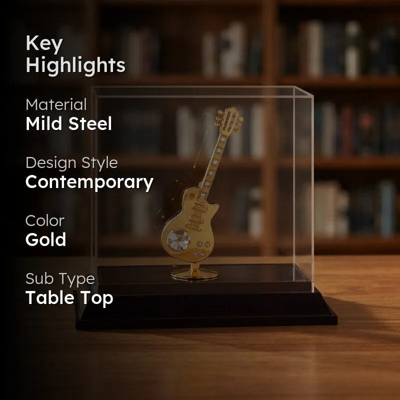 Royal Guitar Rhythm 24K Gold Plated Mild Steel Showpiece media 2