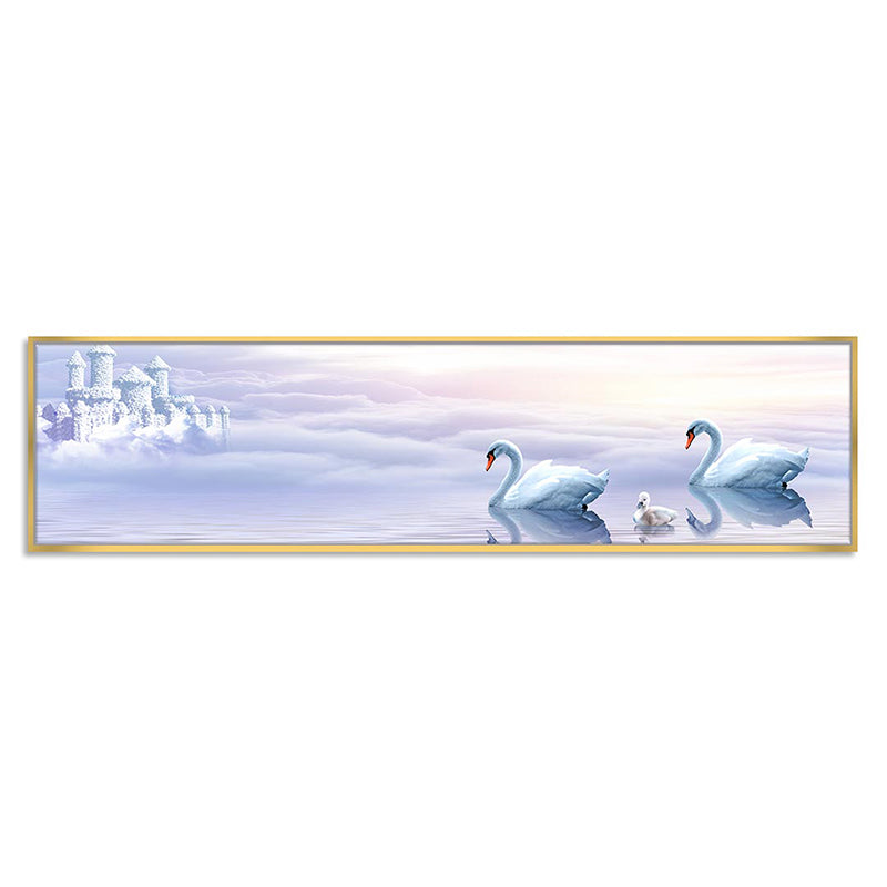 Snowy Swans Canvas Wall Art media 2