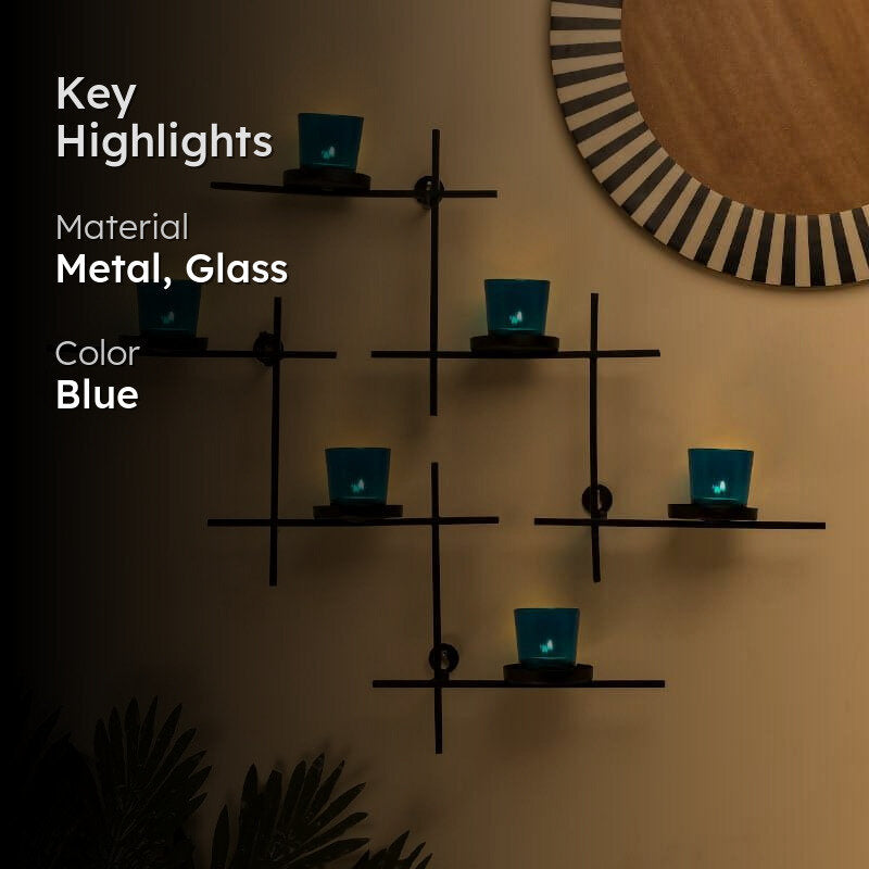 Luminaire Votive Trio (Blue) - Set Of Two media 2