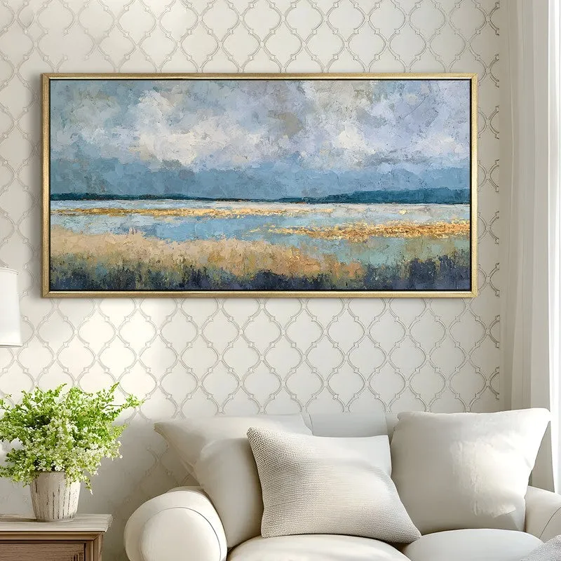 Opulent Blue Canvas Wall Art media 4