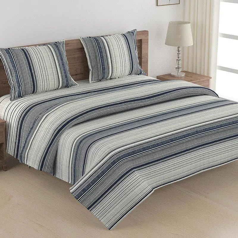 Swayam Virika Striped Bedding Set media 3
