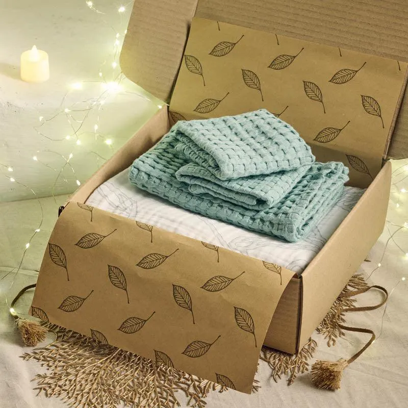 Tinsel Dust Towel Gifting Set (Blue) - Three Piece Set media 1