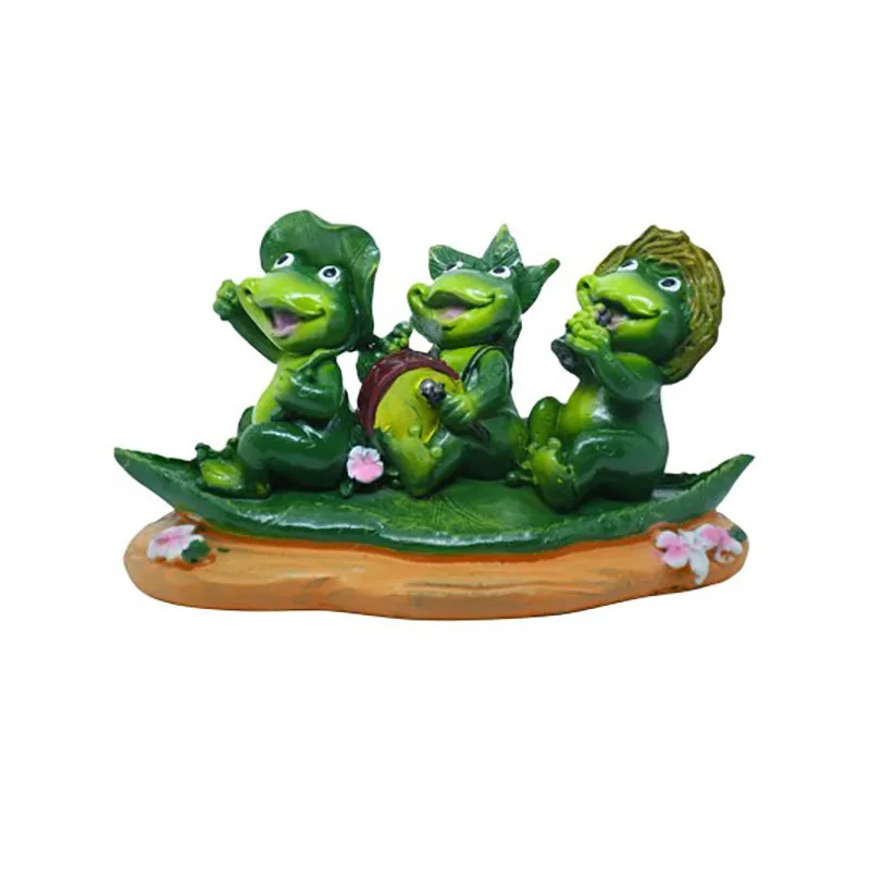 Froggy Friends Resin Showpiece media 3