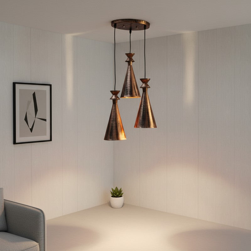 Vintage Trio Iron Ceiling Lamp media 3