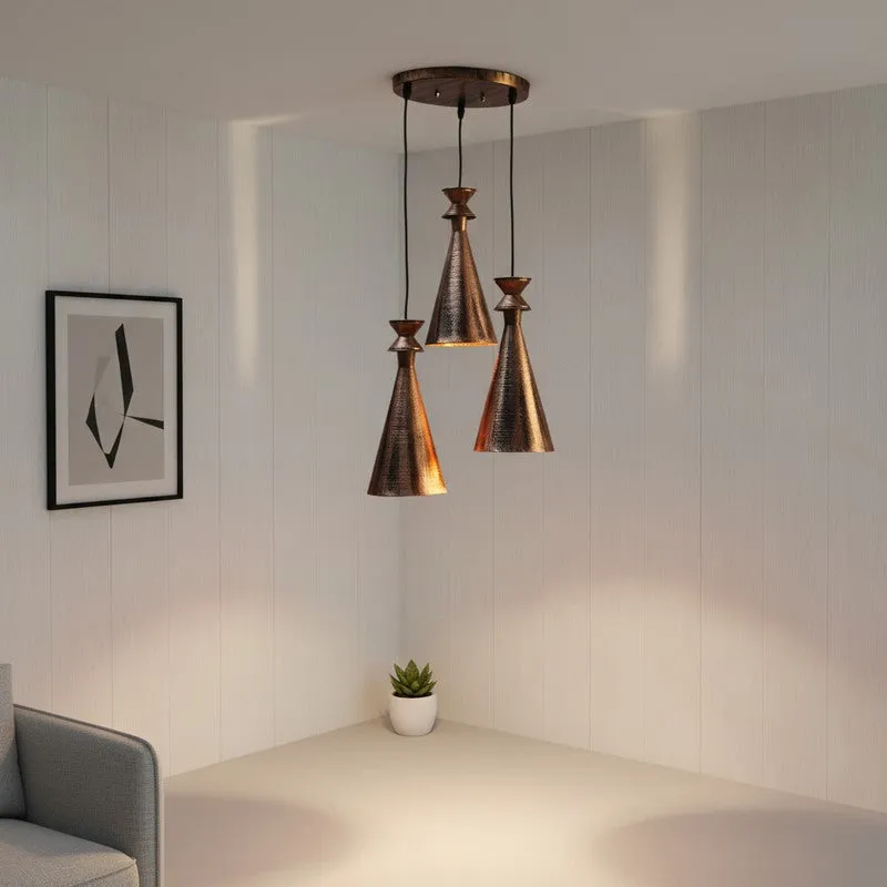 Vintage Trio Iron Ceiling Lamp media 3
