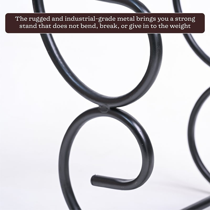 Bramble Perch Three Tier Metal Plant Stand - Black & Brown media 4