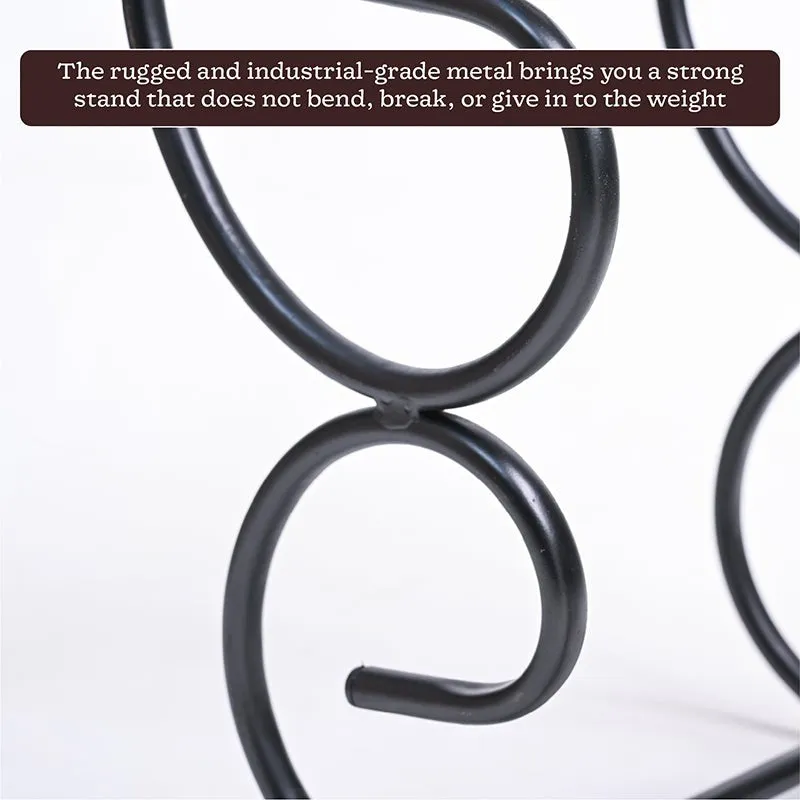 Bramble Perch Three Tier Metal Plant Stand - Black & Brown media 4