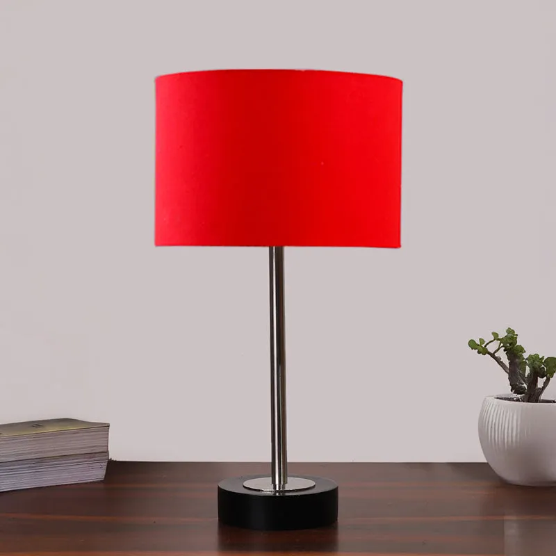 Cotin I Rodin Wooden Table Lamp - Red,Silver,Black media 3