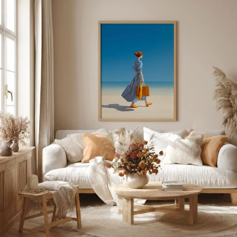 Dreamlike Canvas Wall Painting - Brown Frame media 4