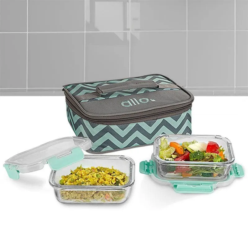 Jonas Lunchbox With Chevron Bag (370 ML) - Set Of Two media 3