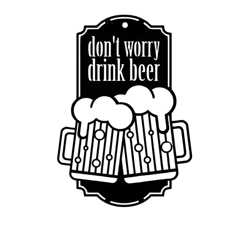 Don't Worry, Drink Beer Iron Wall Accent media 4