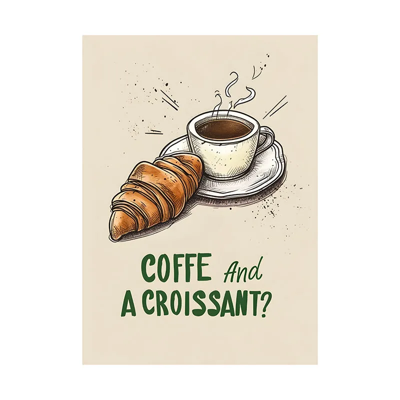 Cafe n Croissant Wall Art - Set Of Two media 3