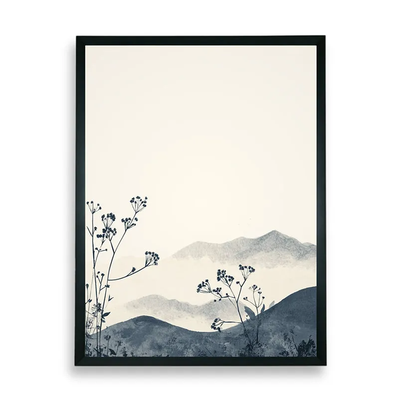 Fading Hillscape Wall Art With Resin Frame media 7