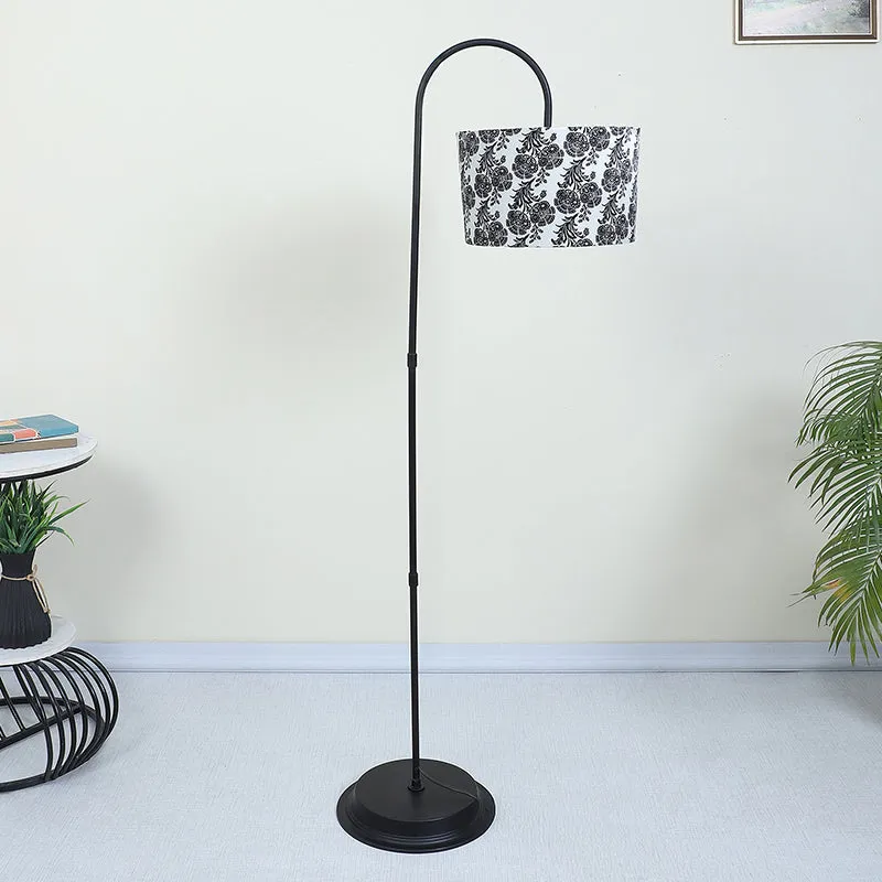 Filigree Printed Arched Floor Lamp media 3