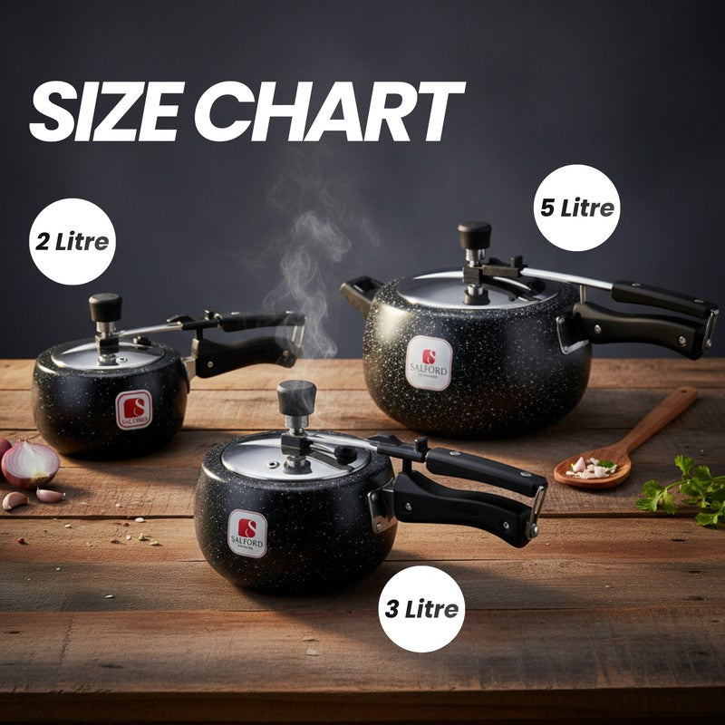 Salford Ceramic Coated Pressure Cooker (Black) - 5000 mL media 11