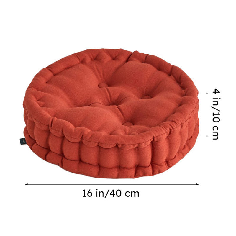 Aidan Floor Cushion (Terracotta Brown) - Set Of Four media 6