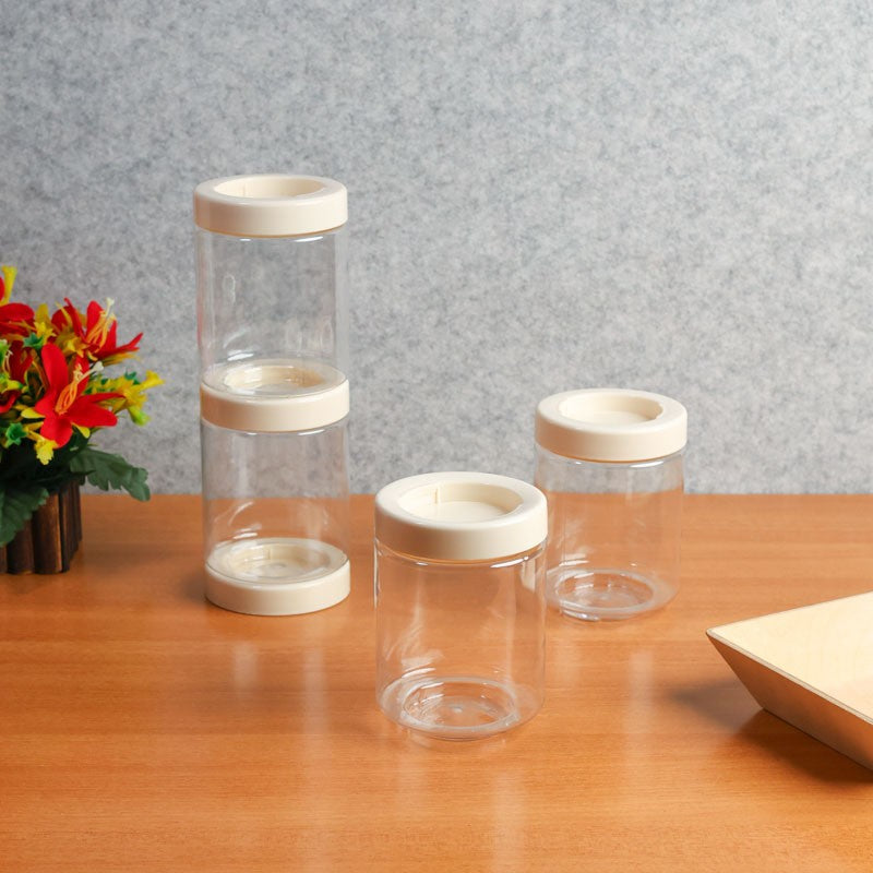 PureSeal White Clear PET Container (750 mL Each) - Set Of Four