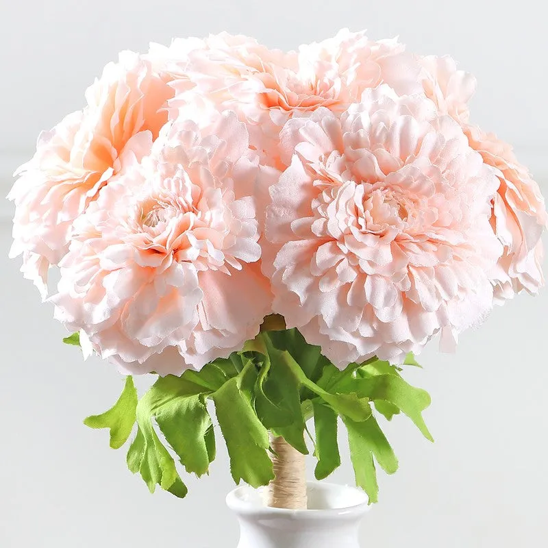 Marigold Artificial Flowers - Light Pink media 4
