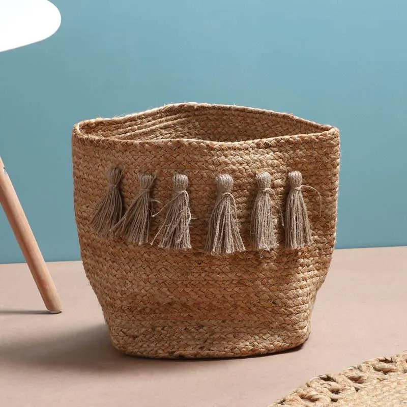 Mistrala Jute Laundry Basket media 4