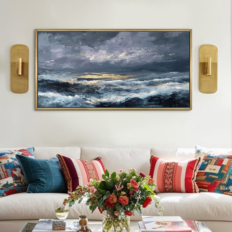 Obsidian Ocean Canvas Wall Art