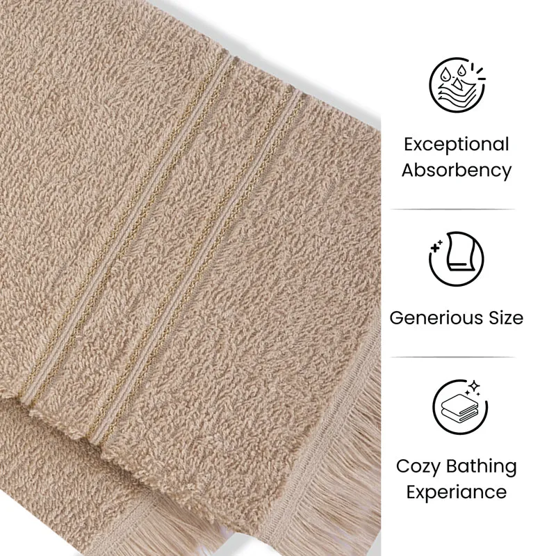 Micro CottonLuxeDry Soothe Face Towel (Brown) - Set Of Four media 7