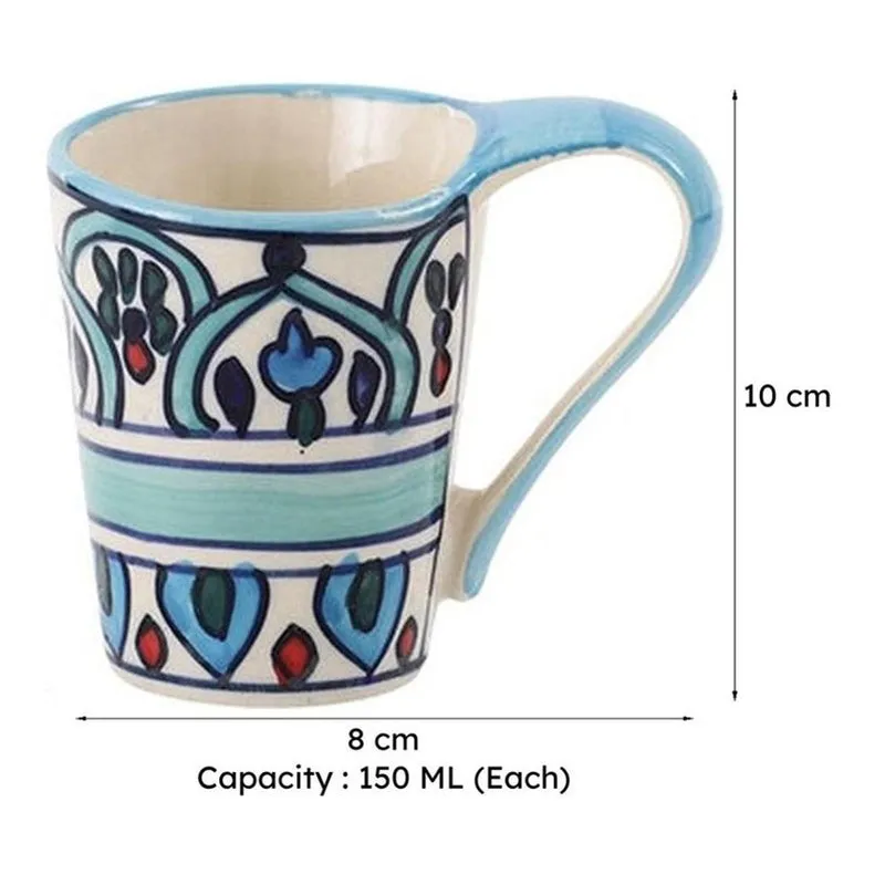 Medina Ceramic Tea Cup (150 mL Each) - Set of Six media 8
