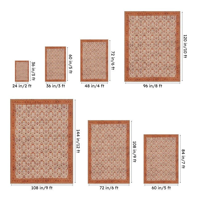Sadie Ethnic Carpet - Rust media 13