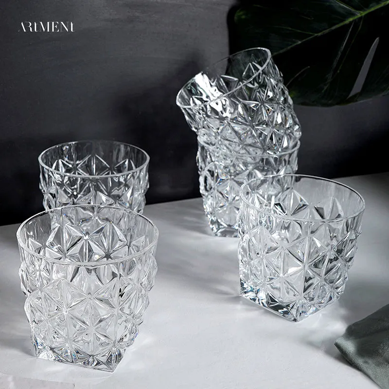 Diamond Dazzle Glass (280 ml) - Set Of Four media 1