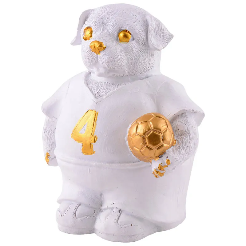 K9 Kicker Painted Polyresin Showpiece - White media 4