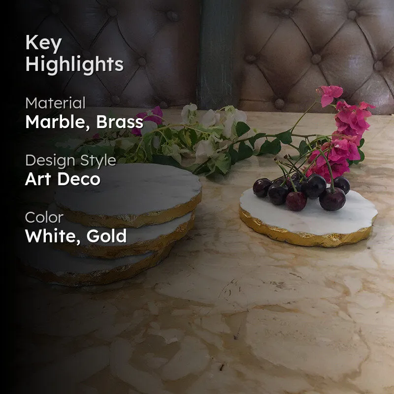 Veinara Marble Coaster - Set Of Four media 2