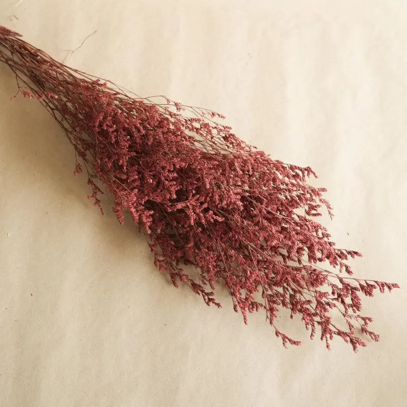 Dried Limonium Millet Grass Flower Bunch - Set Of Three media 4