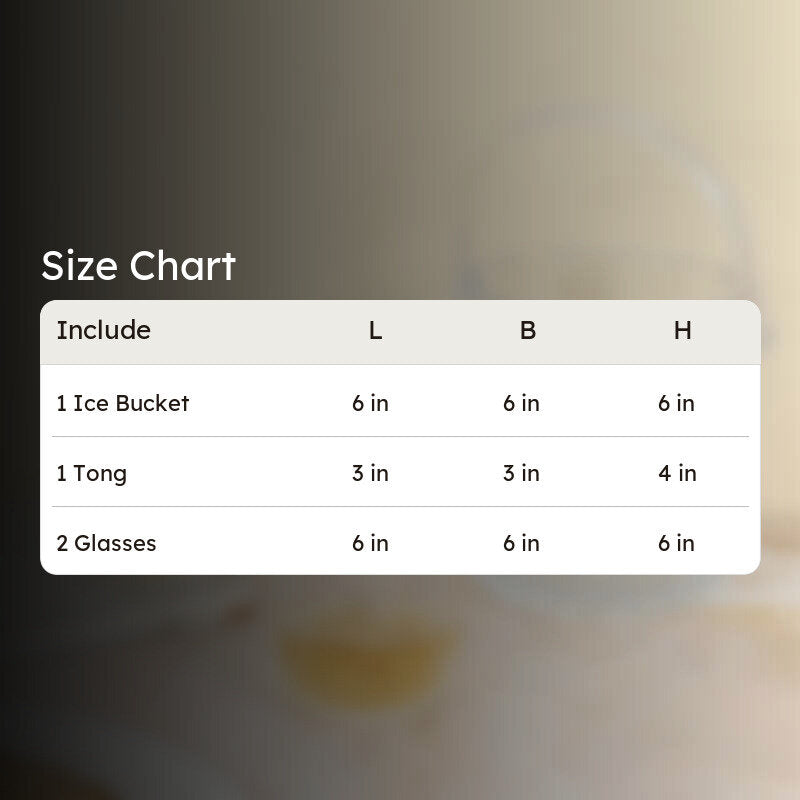Lado 1000 ML Ice Bucket With 200 ML Glass And Tong - Four Piece Set media 6