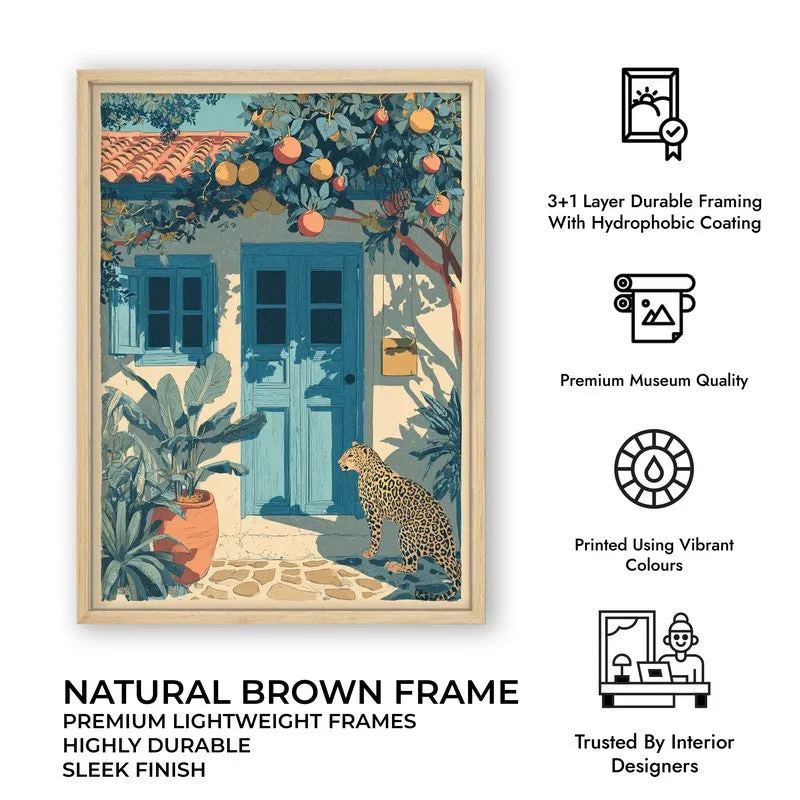 Artful Jungle Canvas Wall Painting - Brown Frame media 10