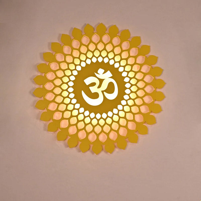 Om Moksha LED Strip Light MDF Wall Accent - Yellow media 3
