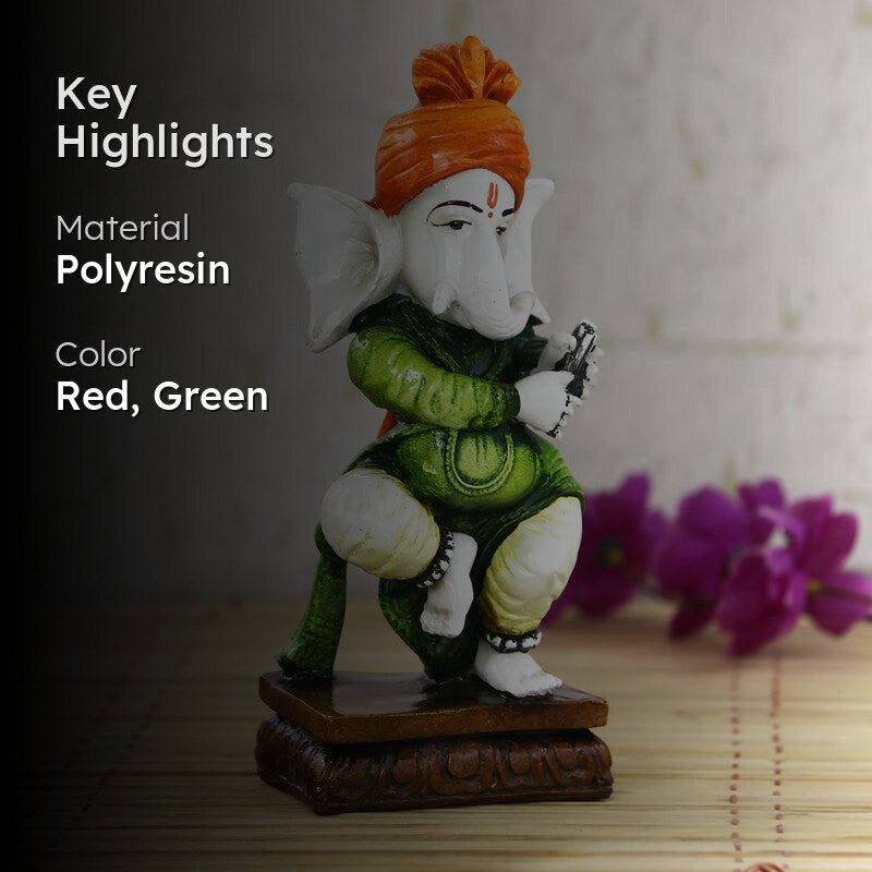 Lord Ganesha Whimsy Dance Showpiece media 2