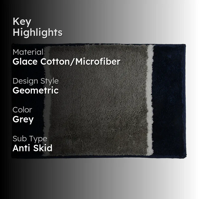 Zyra Cotton Bath Mat - Grey media 2