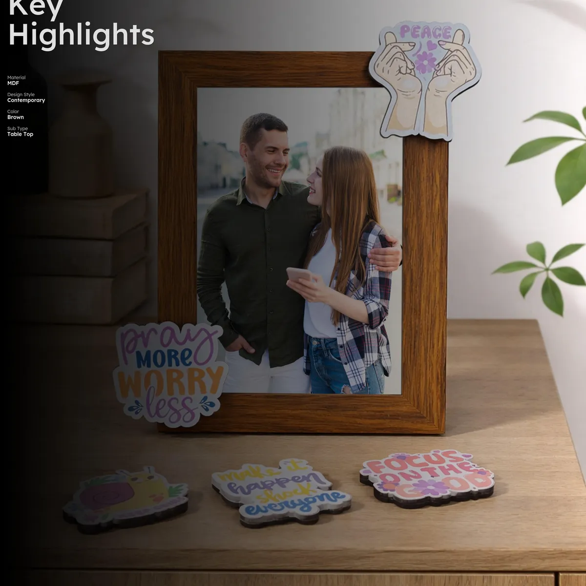 Lovio MDF Photo Frame with Magnetic Sticker media 2