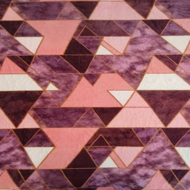 Rosatri Geometric Woolen Blanket (Multicolor) - 210 GSM media 3