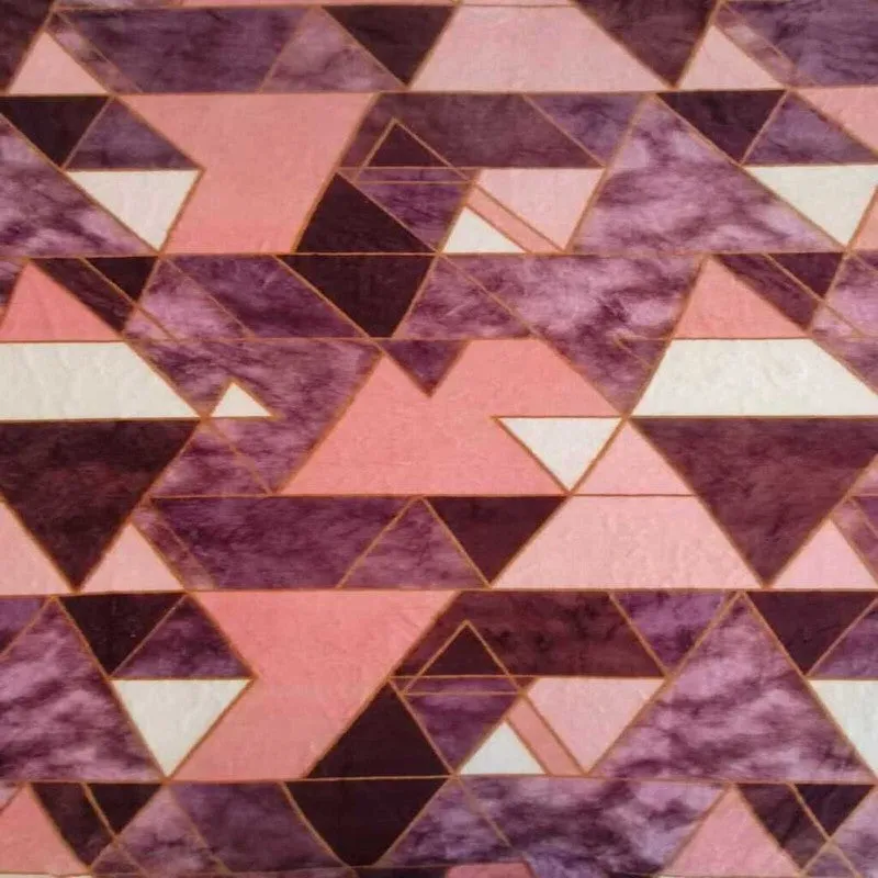 Rosatri Geometric Woolen Blanket (Multicolor) - 210 GSM media 3