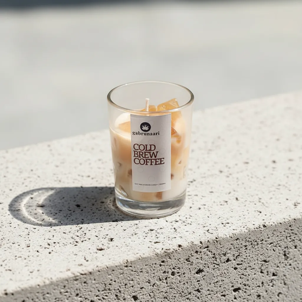 Iced Frappe Coffee Scented Soy Wax Candle media 1