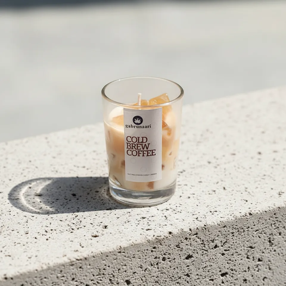 Iced Frappe Coffee Scented Soy Wax Candle media 1
