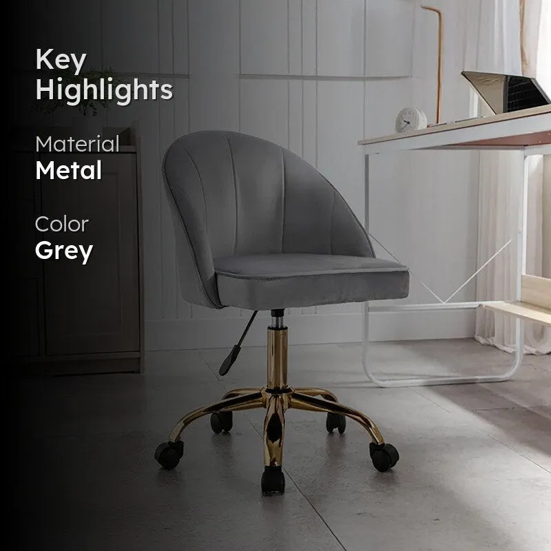 Opulon Metal Office Chair - Grey media 2