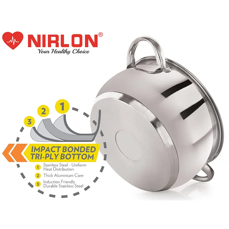 Nirlon Cooking Pot With Lid - 4000 ML/8 Inches media 7