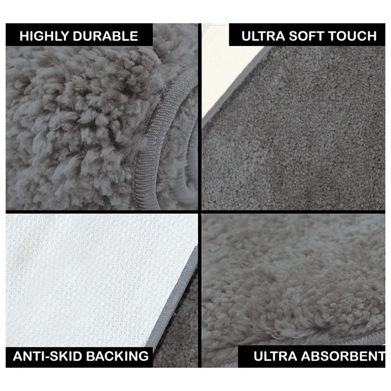 Nuo Luxe Micro Fiber Area Rug - Silver media 6