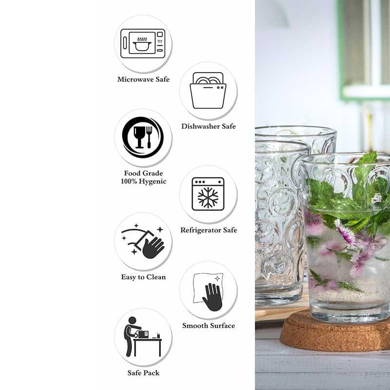 Twist It Glass Tumbler (300 ml ) - Set of Six media 6